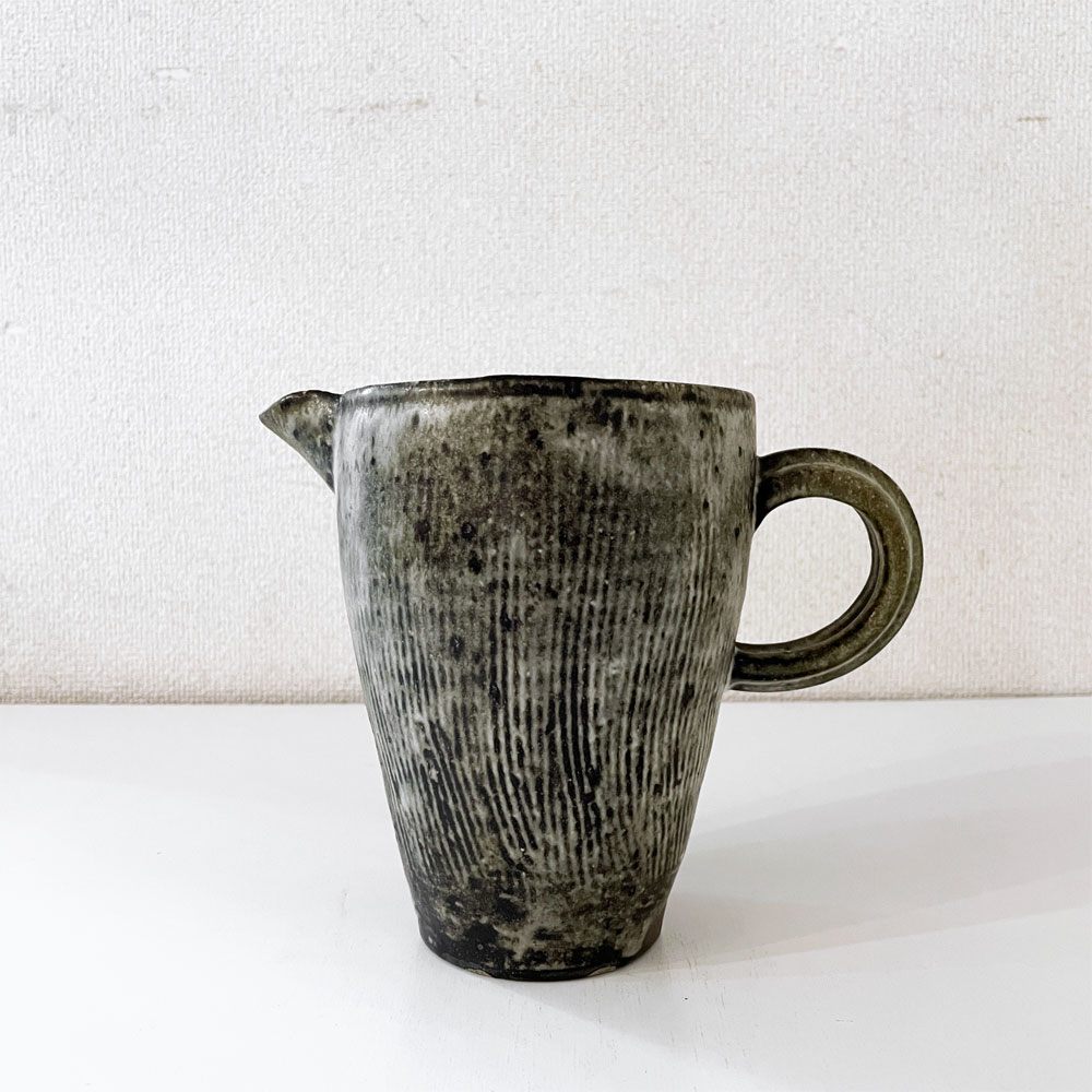 小野哲平 Teppei Ono 薪窯 ピッチャー 陶製ジャグ H16.5cm 現代作家 定価￥27,500- ◎