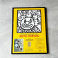 キース・ヘリング Keith Haring イベントポスター 1994年 Thalia Buchhandlung Hamburg  ドイツ 書店 ストリートアート アートフレーム 額装品 ★