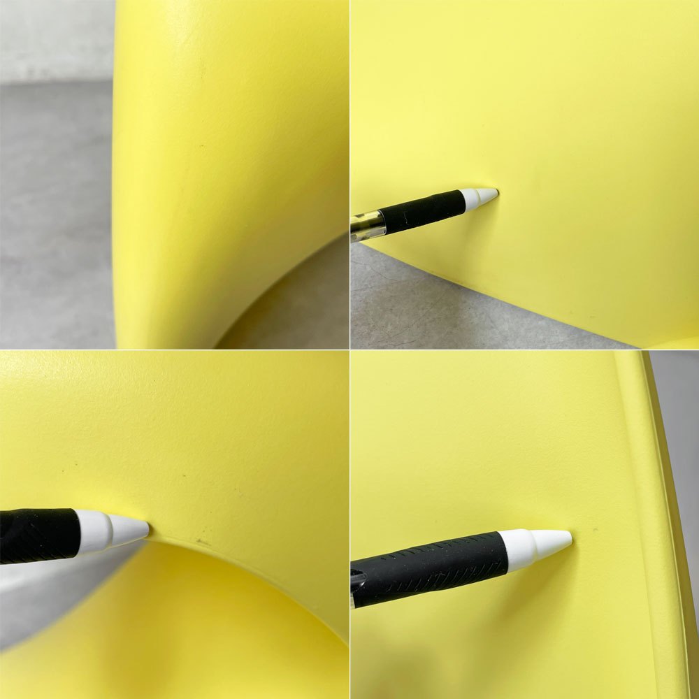 ヴィトラ vitra パントンチェア ダイニングチェア スタッキング イエロー ヴェルナー・パントン ミッドセンチュリー 定価58,300円 A ★