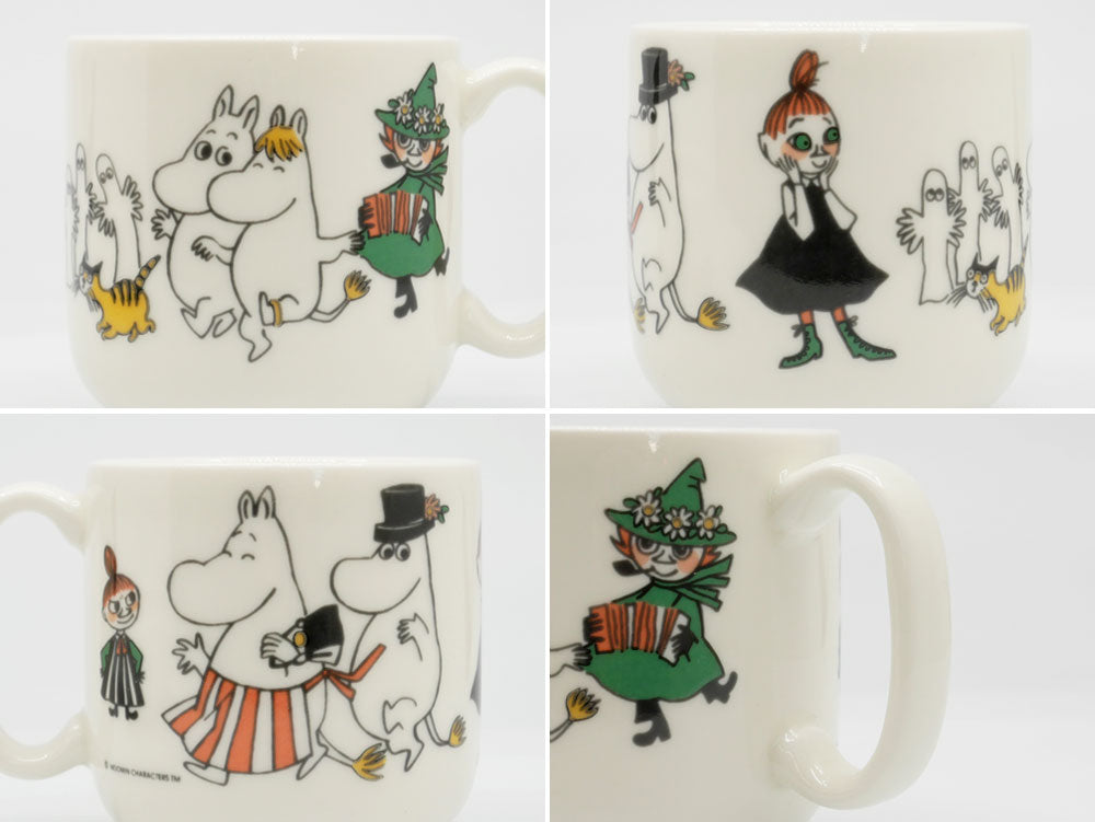 アラビア ARABIA ムーミン Moomin チルドレンセット プレート＆マグカップ ハッピーファミリー Happy Family 1995-2001 廃番 フィンランド 北欧食器 ●