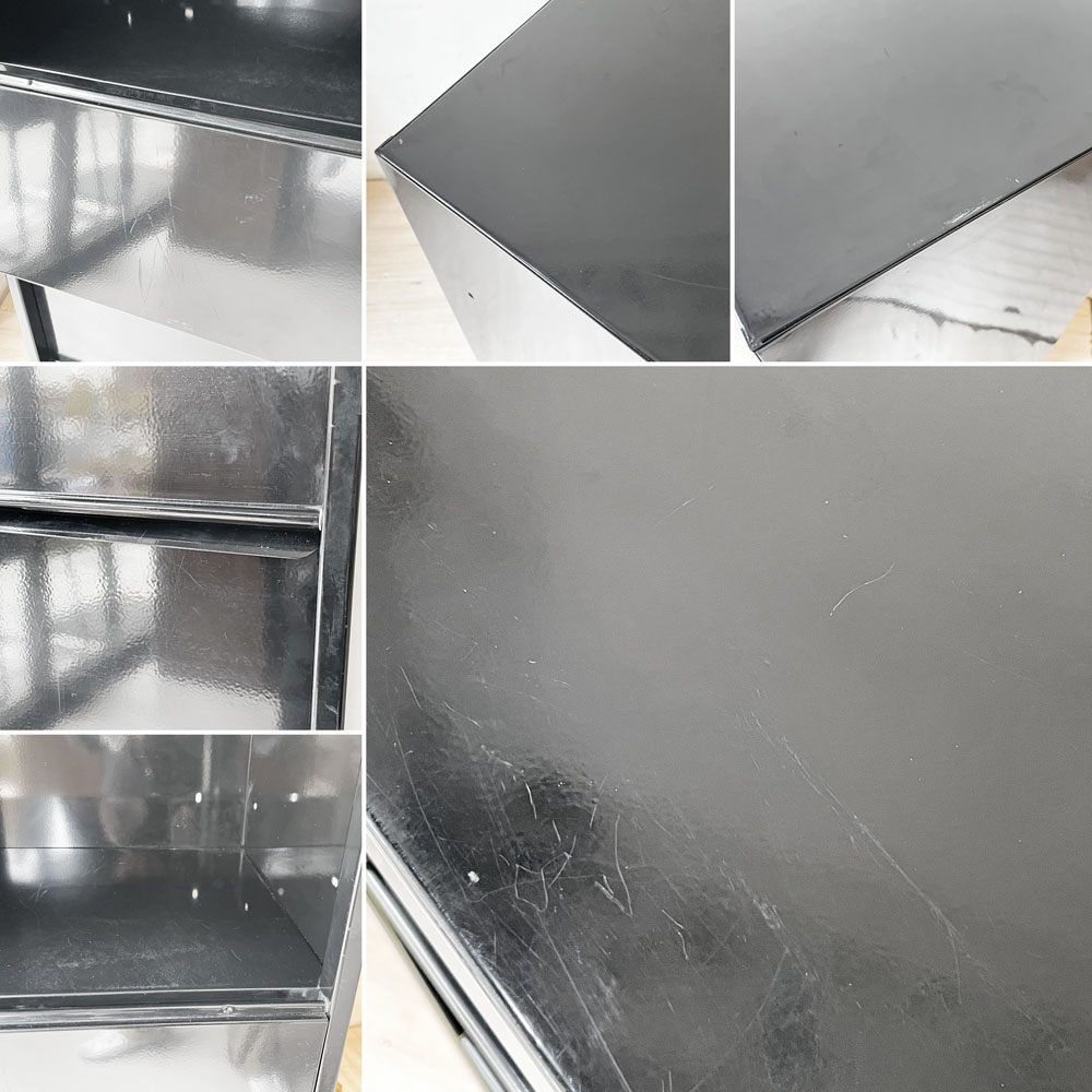 トリックス TOLIX CC5 フラップ式 スチールキャビネット 5段 ブラック インダストリアル フランス 参考価格￥126,800- ★