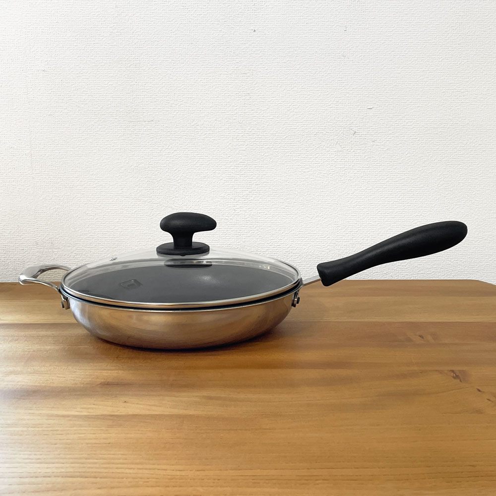 タッパーウェア Tupperware レインボークッカー 26㎝ フライパン コーティング加工 把手付き 箱付き 蓋付き ◎