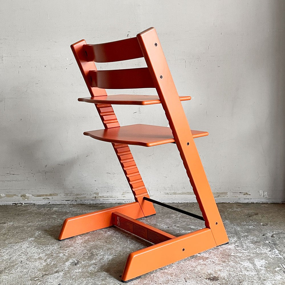 ストッケ STOKKE トリップトラップ TRIPP TRAPP ベビーチェア キッズチェア S/N無し オレンジ ノルウェー 北欧家具 ■