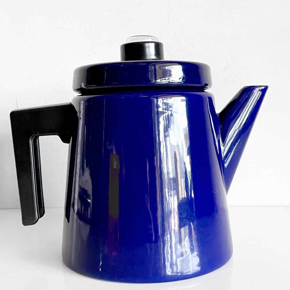フィネル FINEL ペフトーリ Pehtoori エナメルコーヒーポットコバルトブルー Lサイズ 1.5L アンティ・ヌルメスニエミ フィンランド 復刻品 北欧雑貨 ■