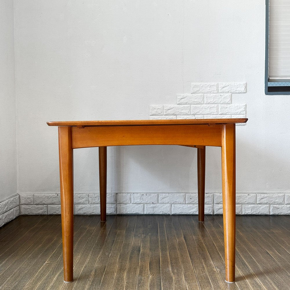 UKビンテージ UK Vintage チーク材 エクステンション ダイニングテーブル H67cm 北欧デザイン 英国家具 ◎