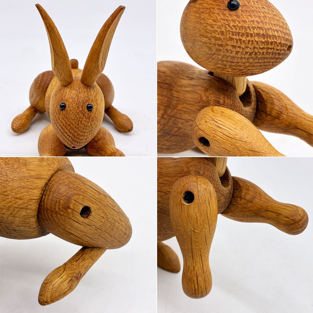 カイボイスン Kay Bojesen デンマーク アニマルフィギアシリーズ ビンテージラビット Vintage Rabbit オーク無垢材 木製玩具 オブジェ ●