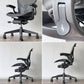 ハーマンミラー Herman Miller アーロンチェア リマスタード フル装備 Bサイズ グラファイトベース ポスチャーフィットSL  ◇