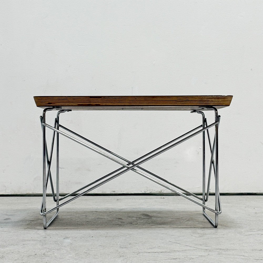 ハーマンミラー Herman Miller イームズワイヤーベースローテーブル Eames Wire Base Low Table LTRT ホワイト クロームベース ミッドセンチュリー 定価￥51,700- ●
