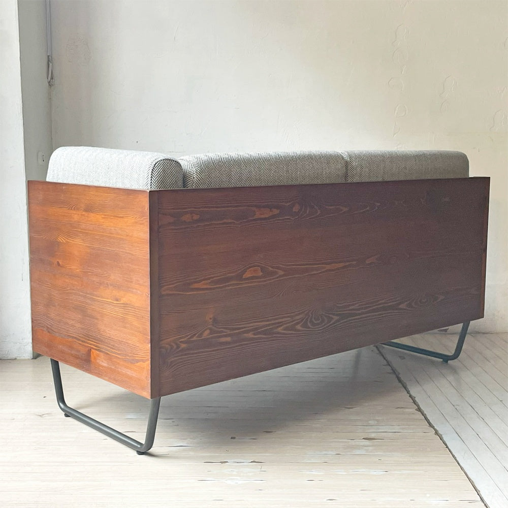 アデペシュ a.depeche ウォーム WARM LDソファ レフトアーム LD sofa left arm ヘリンボーン カバーリング 2シーター パイン材 定価90,200円 ★