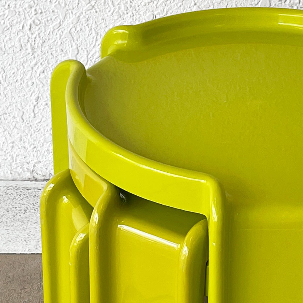 カルテル Kartell ネストテーブル Nesting Tables ジオット・ストッピーノ 3点セット ライムグリーン イタリアモダン オーストラリア製 希少 ◇