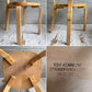 アルテック artek チェア69 Chair69 ビンテージ ダイニングチェア バーチ材 ナチュラルラッカー アルヴァ・アアルト Alva Aalto フィンランド 北欧家具 デンマーク公立学校刻印入り ♪