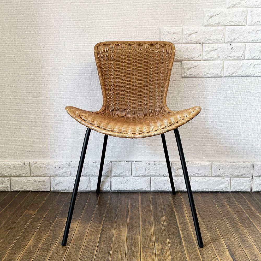 イデー IDEE マレアチェア MAREA ダイニングチェア ラタン×スチール クッション付 定価￥29,900- ◎