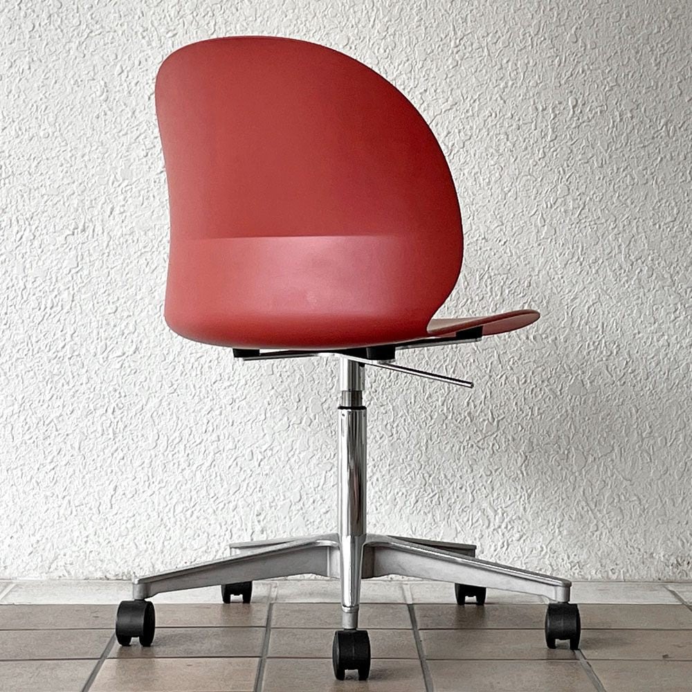 フリッツハンセン Fritz Hansen エヌゼロツー N02 リサイクルチェア キャスターチェア デスクチェア ダークレッド 佐藤オオキ nendo 参考定価￥91,080- ◇