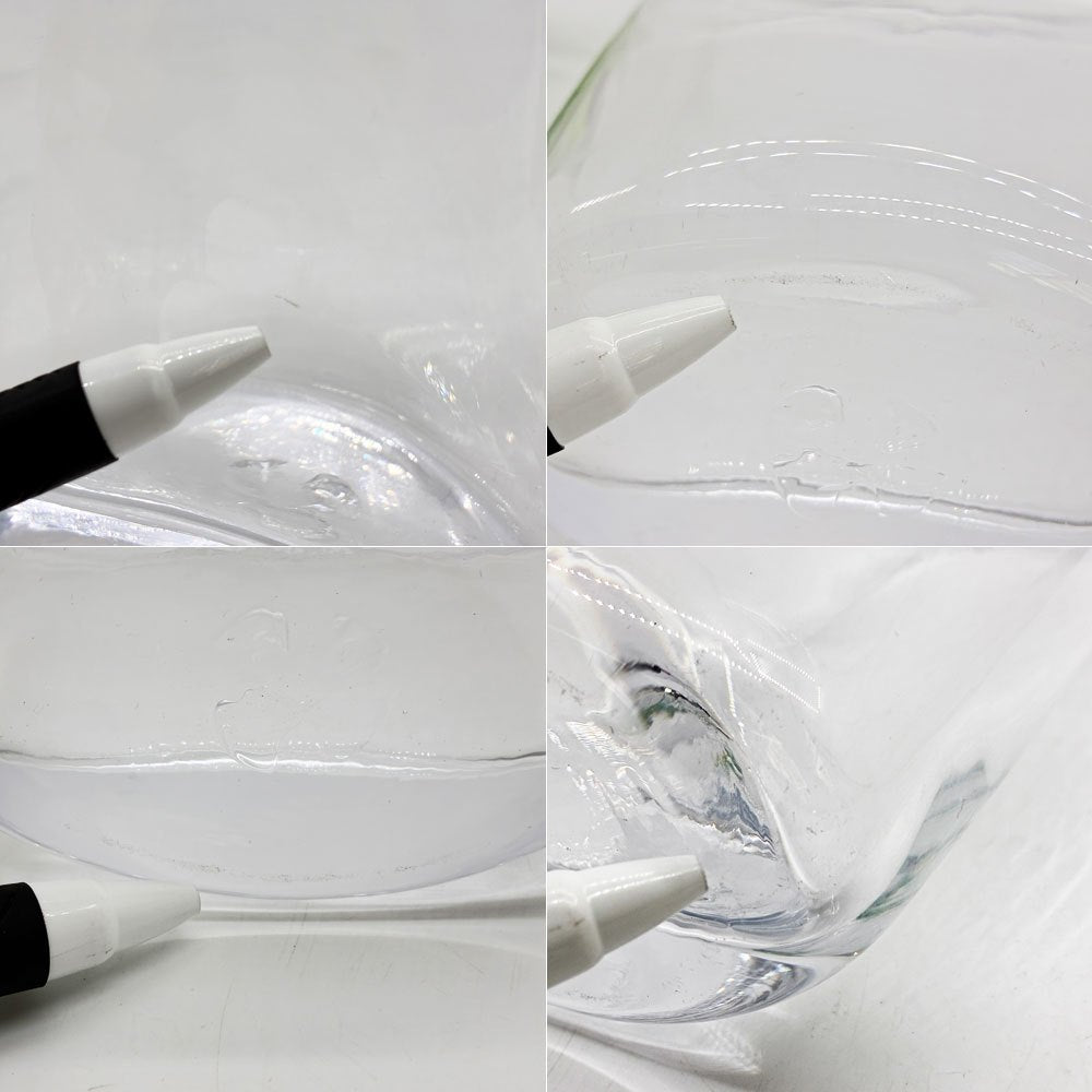 サイモン・ピアス Simon Pearce ガラス フラワーベース glass FlowerVase H13cm 花瓶 ハンドメイド アメリカ ●