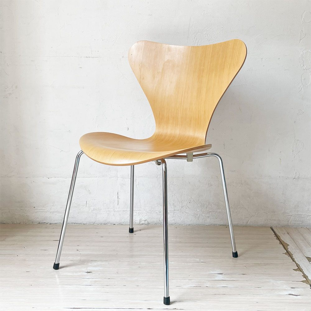 フリッツハンセン Fritz Hansen セブンチェア ダイニングチェア ビーチ材 ナチュラル アルネ・ヤコブセン 北欧家具 定価￥88,880- ★