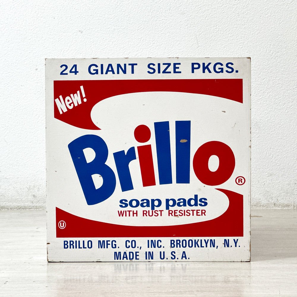 ブリロボックス Brillo Box アンディーウォーホル デザイン 公式レプリカ作品 1990年代 W45cm ●