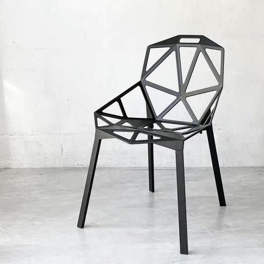 マジス MAGIS チェアワン CHAIR ONE ダイニングチェア コンスタンチン・グルチッチ ブラック スタッキング 屋外使用可 イタリア 定価￥83,600- ★