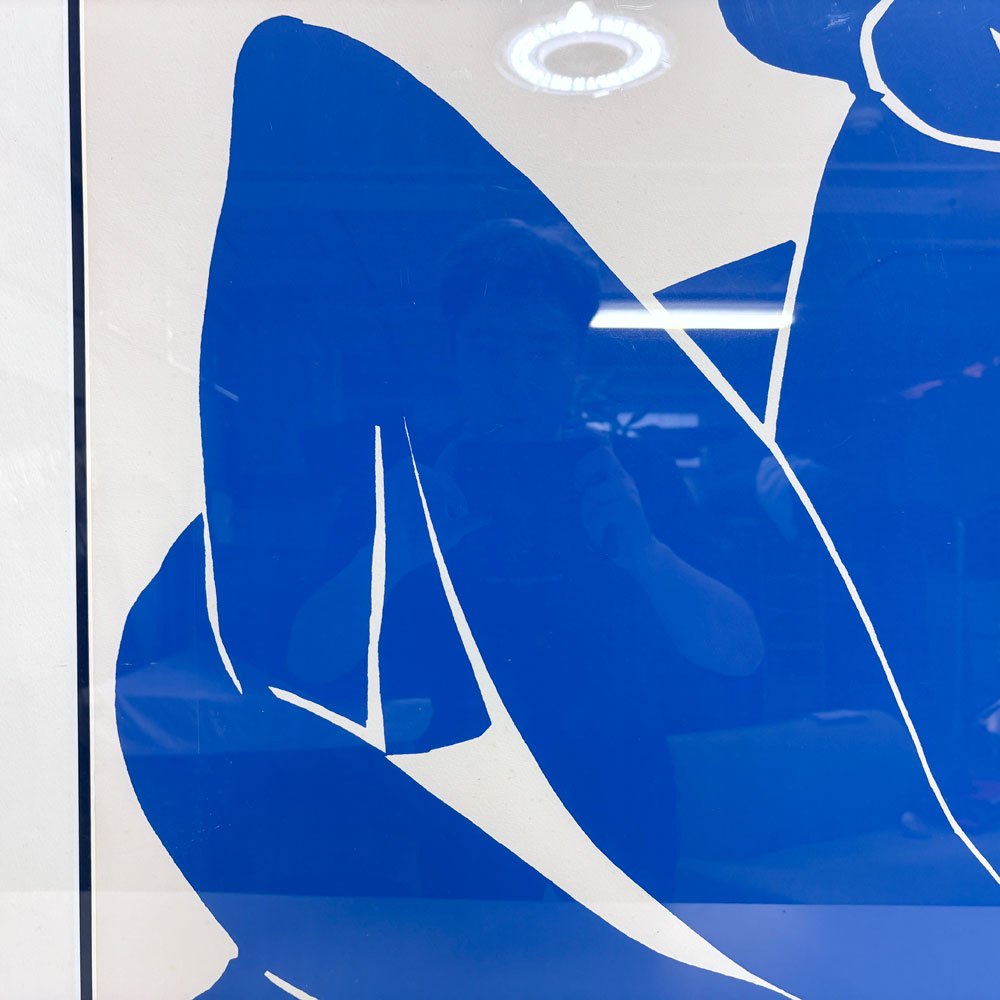 アンリ マティス Henri Matisse ブルーヌード2 Blue Nudes II シルクスクリーン ポスター W98×H103.5cm 額装品 ●