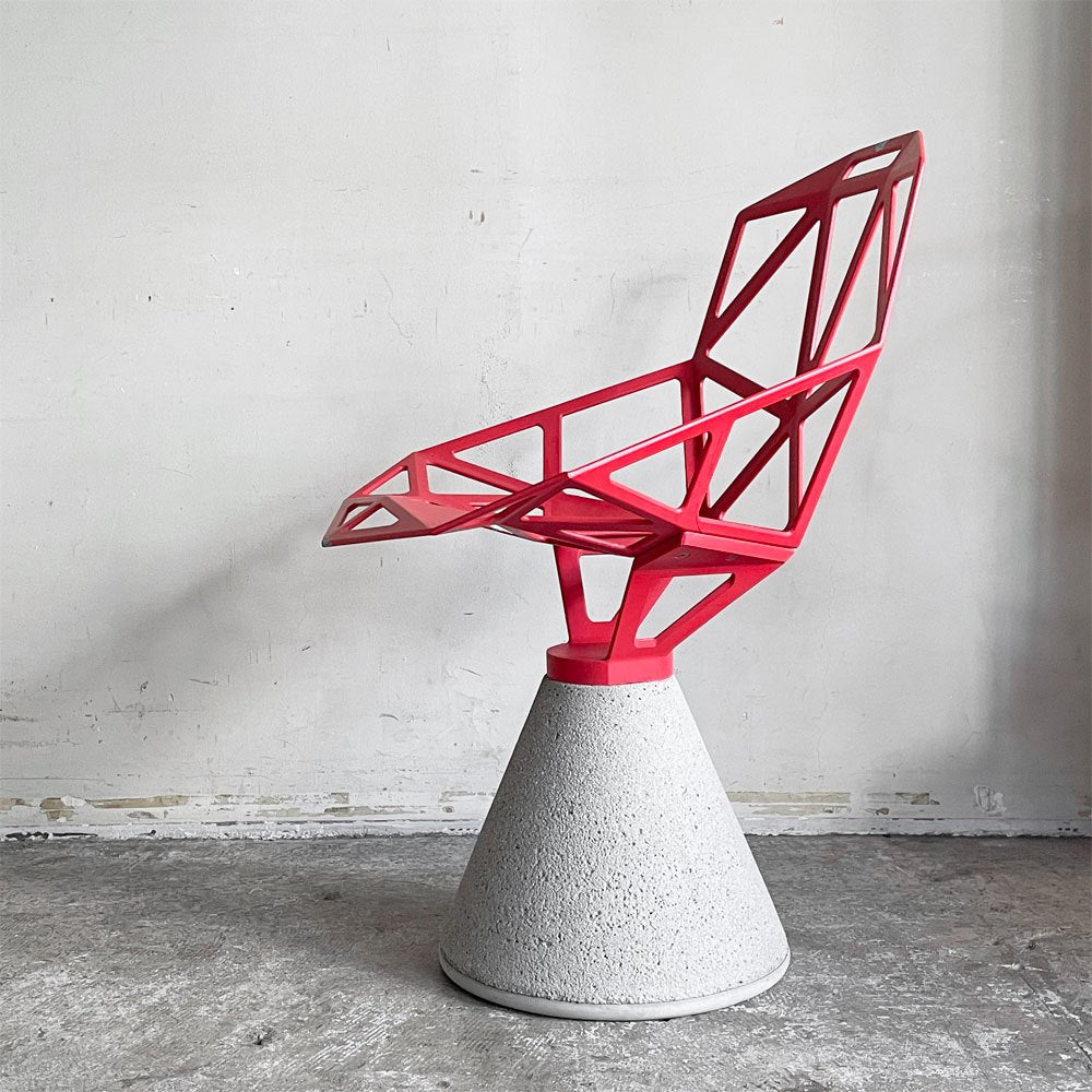 マジス MAGIS チェアワン CHAIR ONE Concrete コンクリートベース レッド コンスタンチン・グルチッチ イタリア ■