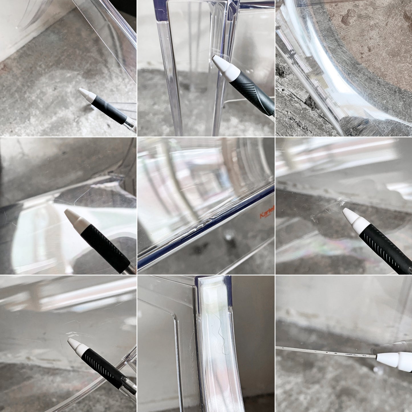 カルテル Kartell ルイゴースト LouisGhost アームチェア クリスタル スタッキング フィリップ・スタルク Philippe Starck イタリア B ■