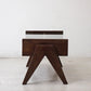 ピエールジャンヌレ Pierre Jeanneret コーヒーテーブル Coffee Table スモール チーク無垢材 ガラス チャンディーガル レター有 60‘s CHH/T57 ●