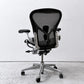 ハーマンミラー Herman Miller アーロンチェア リマスタード フル装備 Bサイズ ポリッシュドアルミニウムベース ポスチャーフィット ビル・スタンフ ＆ ドン・チャドウィック ●