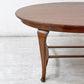ビンテージ Vintage ダイニングテーブル オーバル チーク無垢材 猫脚 アンティークスタイル クラシカルデザイン W150cm ●