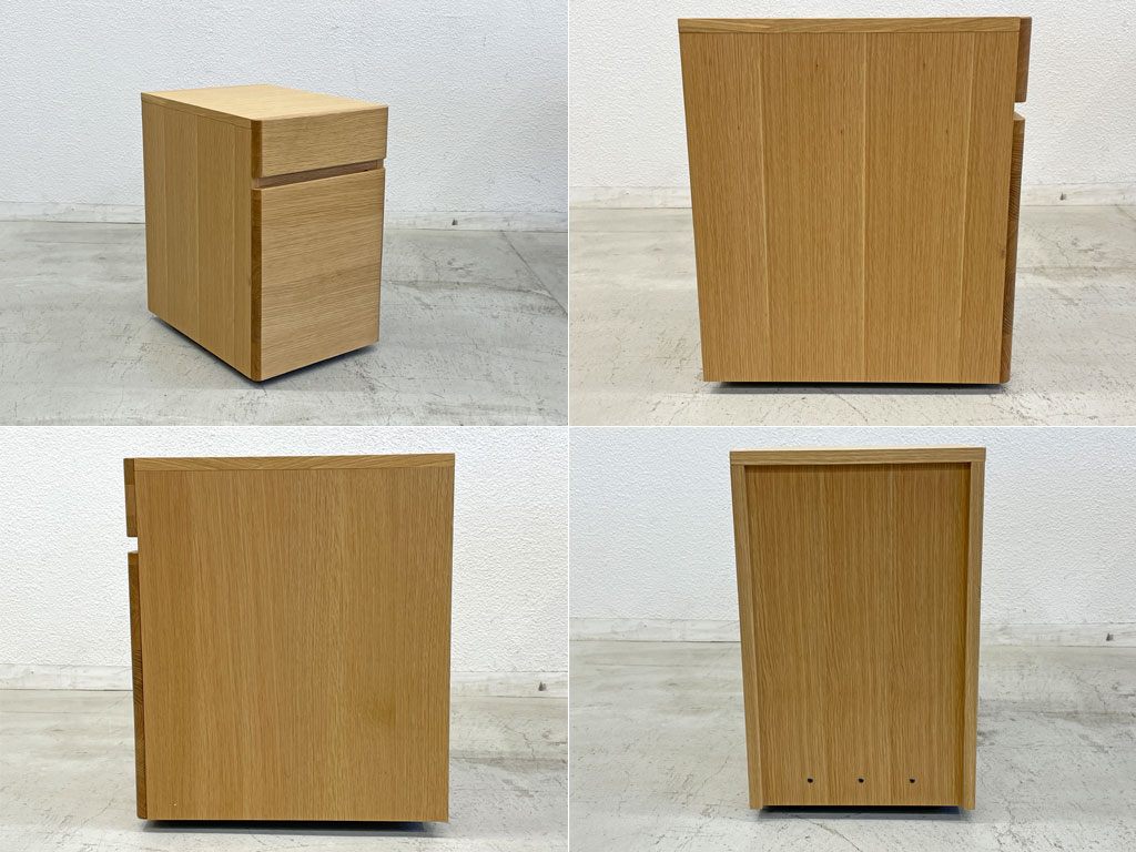 アクタス ACTUS サークル デスクセット sarcle desk set 1 チェスト付き オーク無垢材 定価163,900〓