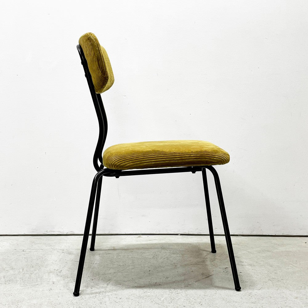 ジャーナルスタンダードファニチャー journal standard Furniture j.s.F ヘンリー HENRY ダイニングチェア サイドチェア コーデュロイ ファブリック アイアン 廃番 B ●