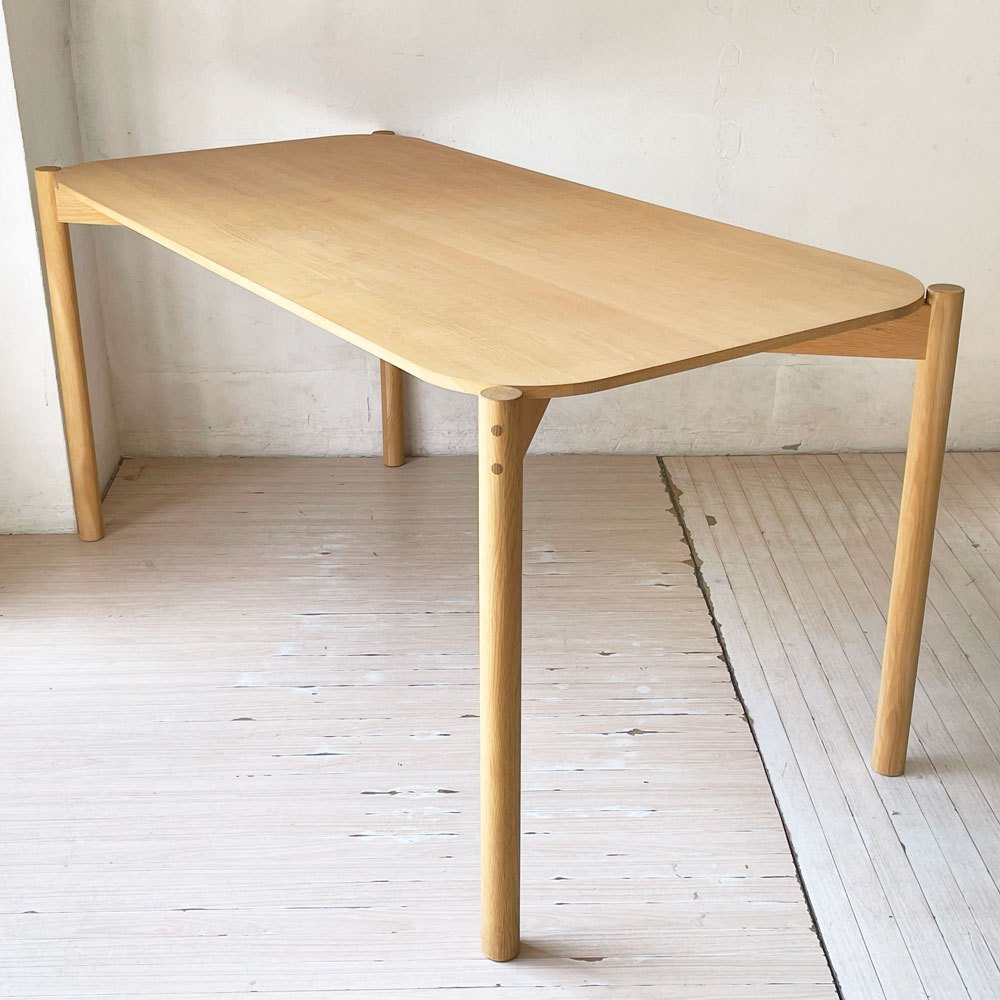 カリモクニュースタンダード Karimoku キャストール ダイニングテーブル CASTOR 国産ナラ材 ピュアオークカラー 定価￥145,200- 美品★