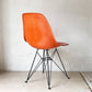 ハーマンミラー Herman Miller サイドシェルチェア 現行 FRP オレンジ エッフェルベース イームズ ★