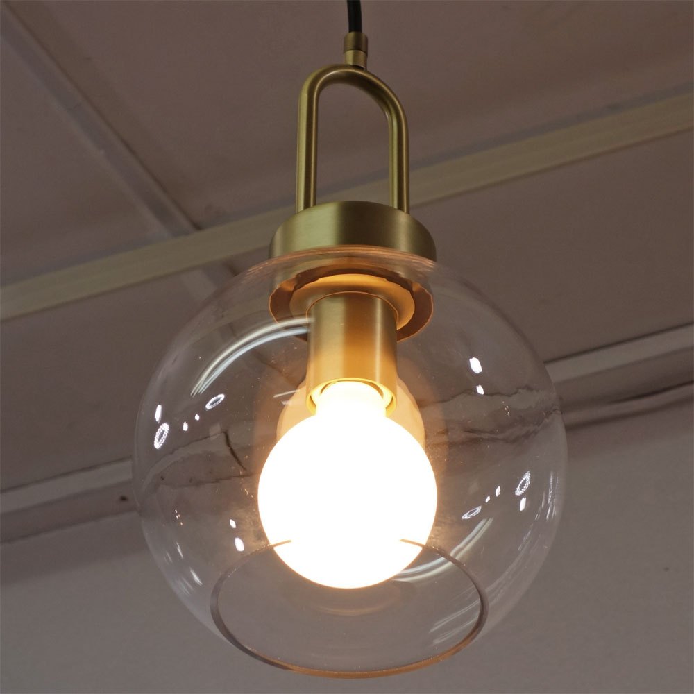 トーズ TOWARDS ブロス ペンダントライト ラウンド Blos Pendant Round ガラス 真鍮 Sサイズ 直径19cm A ●