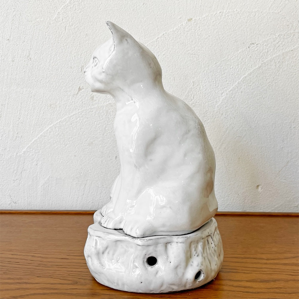 アスティエ・ド・ヴィラット Astier de Villatte  セツコ コレクション Setsuko collection 猫 キャット インセンスバーナー 参考68,200円 ★