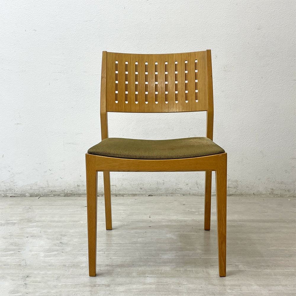 カンディハウス CONDE HOUSE ハナコ HANACO ダイニングチェア 三井緑 シルトーリ WT ブラウン系 ナラ材 定価￥90,200～ A ●