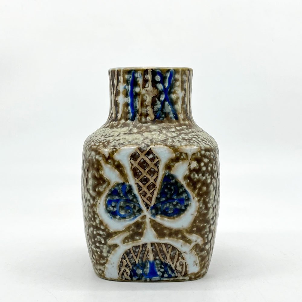ロイヤルコペンハーゲン ROYAL COPENHAGEN バッカ BACA フラワーベース 花瓶 H11.5cm ニルス・トーソン デンマーク 北欧ビンテージ ●