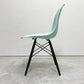 ハーマンミラー HermanMiller サイドシェルチェア ドゥエルレッグ DSW アクアスカイ × エボニー ポリプロピレン製 イームズ ミッドセンチュリー C ●