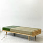 グラフ graf × 相合家具 SOGO デイベッドベンチ Day bed bench ホワイトアッシュ材 レザー w171cm ●