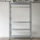 メタルシステム METALSISTEM スーパー123 SUPER123 シリーズ スチールシェルフ TIER STEEL SHELF ハンギングバーセット Ｗ128×Ｄ41.5×Ｈ213 4段 ◇