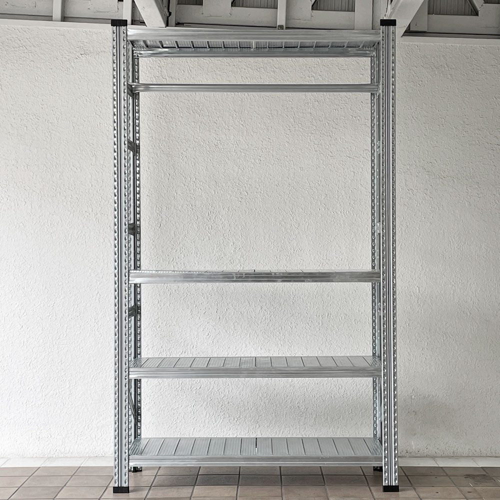 メタルシステム METALSISTEM スーパー123 SUPER123 シリーズ スチールシェルフ TIER STEEL SHELF ハンギングバーセット Ｗ128×Ｄ41.5×Ｈ213 4段 ◇