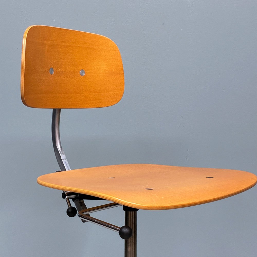 フリッツハンセン Fritz Hansen ケヴィチェア KEVI デスクチェア キャスターベース プライウッド板座 5本脚 ヨルゲン・ラスムセン 1999年製 デンマーク 北欧 ◎