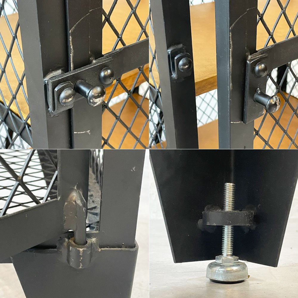 クラッシュゲート CRASH GATE ノットアンティークス CAGO カーゴ ロッカーキャビネット 570  メッシュキャビネット W57cm 棚板4枚 アジャスター付 関家具 インダストリアル 定価￥94,600- ★