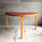アルテック artek テーブル95 Table 95 ダイニングテーブル 半円形 バーチ材 レッドリノリウム アルヴァ・アアルト 北欧 フィンランド ビンテージ ♪