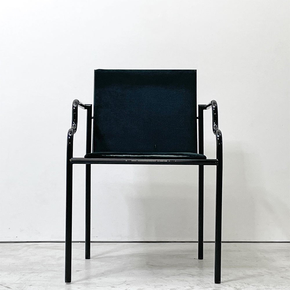 内田デザイン研究所 UCHIDA DESIGN INC. フェブ FEB. アームチェア ファブリックシート 内田繁 ポストモダン ビンテージ ●