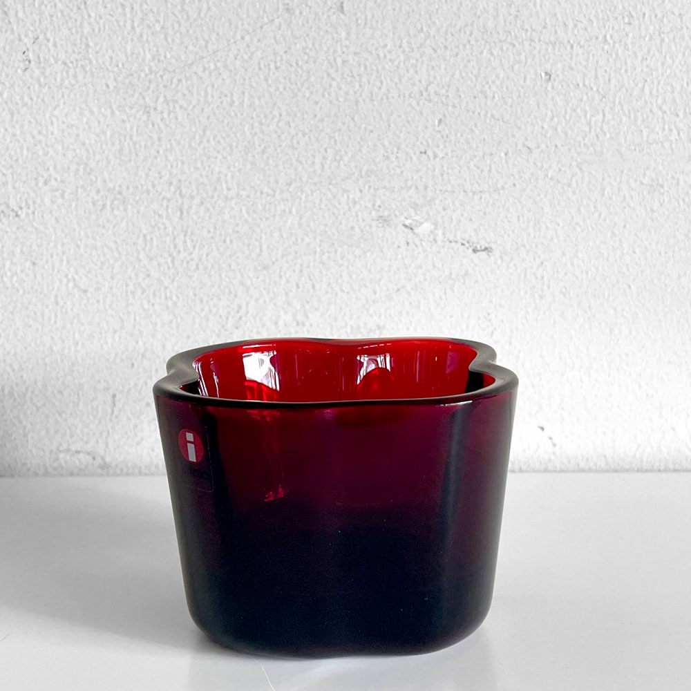 イッタラ iittala アルヴァ・アアルトコレクション Alvar Aalto Collection キャンドルホルダー H60mm クランベリー 北欧雑貨 廃盤色 ■