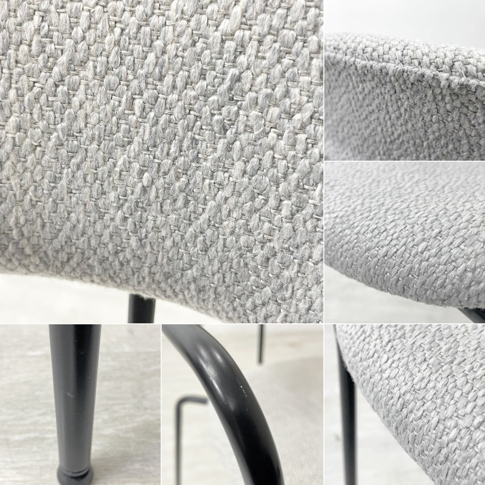 ワークプラス Work Plus ホアカチェア HOAKA CHAIR アームチェア スタッキング スチールフレーム ファブリック グレー アスプルンド取扱 A ●