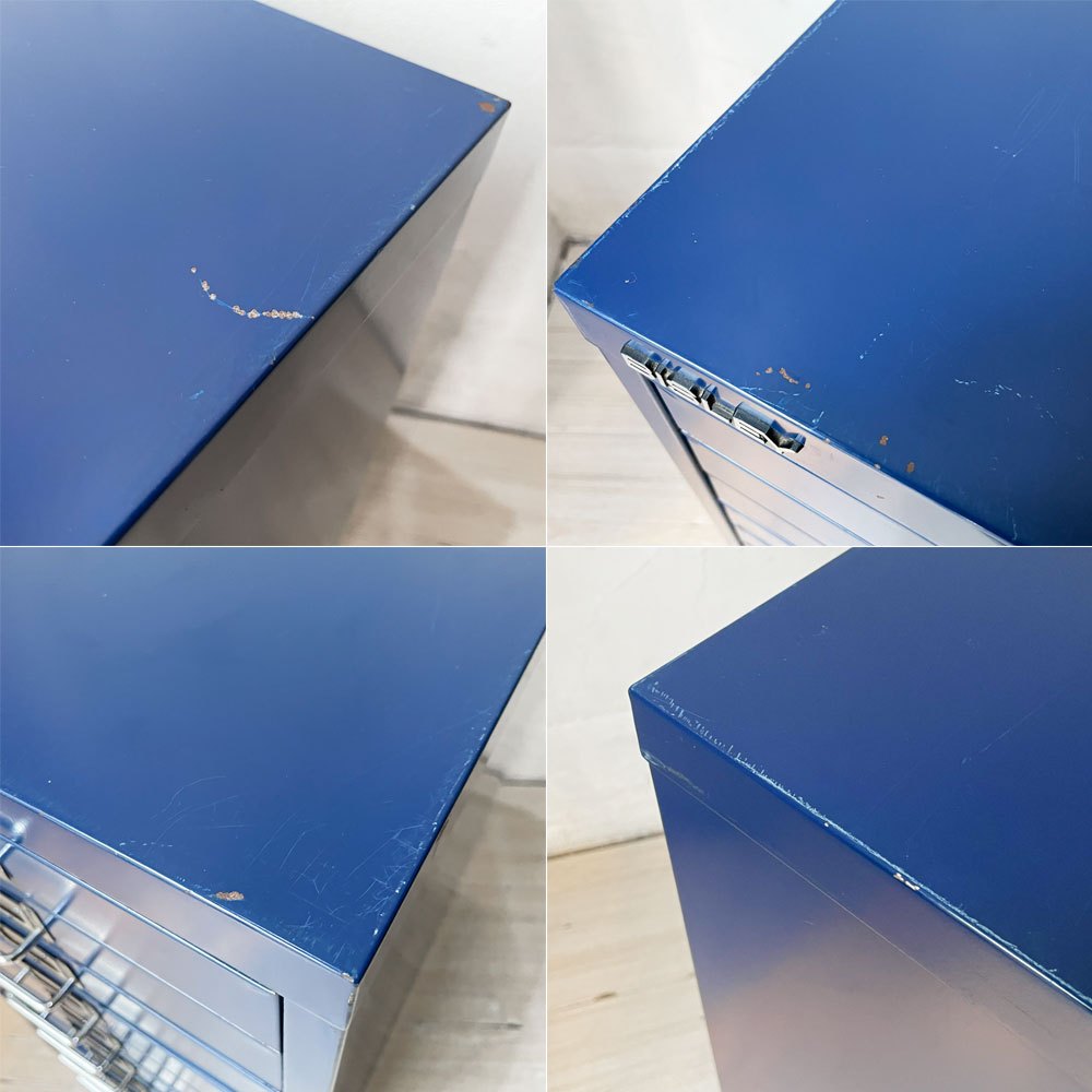 ビスレー BISLEY ベーシック BASICシリーズ A3キャビネット BA3/10 10段 デスクキャビネット ブルー オフィス家具 英国 ★