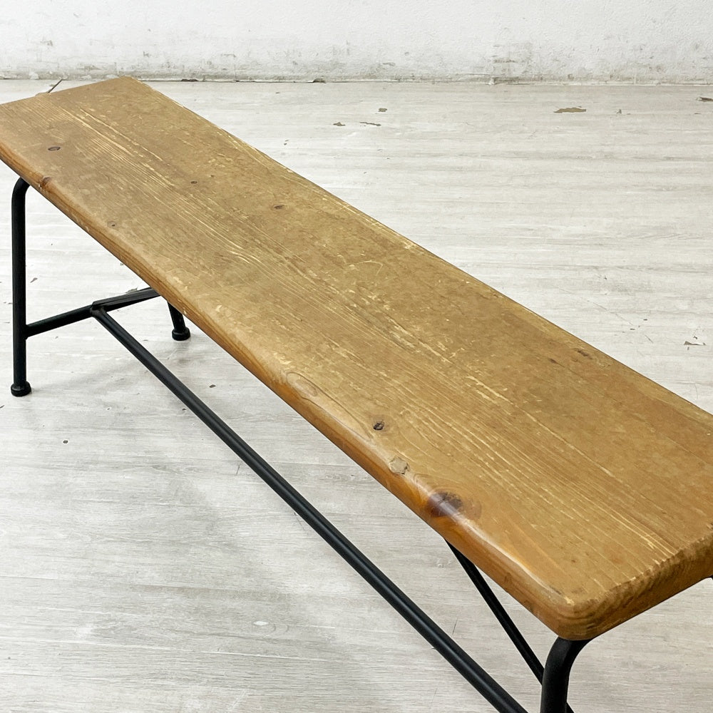ノットアンティークス knot antiques クラッシュゲート CRASH GATE コンベックス CONVEX II ベンチ パイン古材 ●