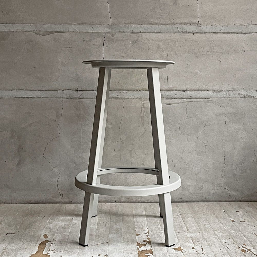 ヘイ HAY リボルバー バースツール ロー REVOLVER BAR STOOL LOW H65cm スカイグレー 回転式座面 レオン・ランズメイヤー デンマーク B ♪