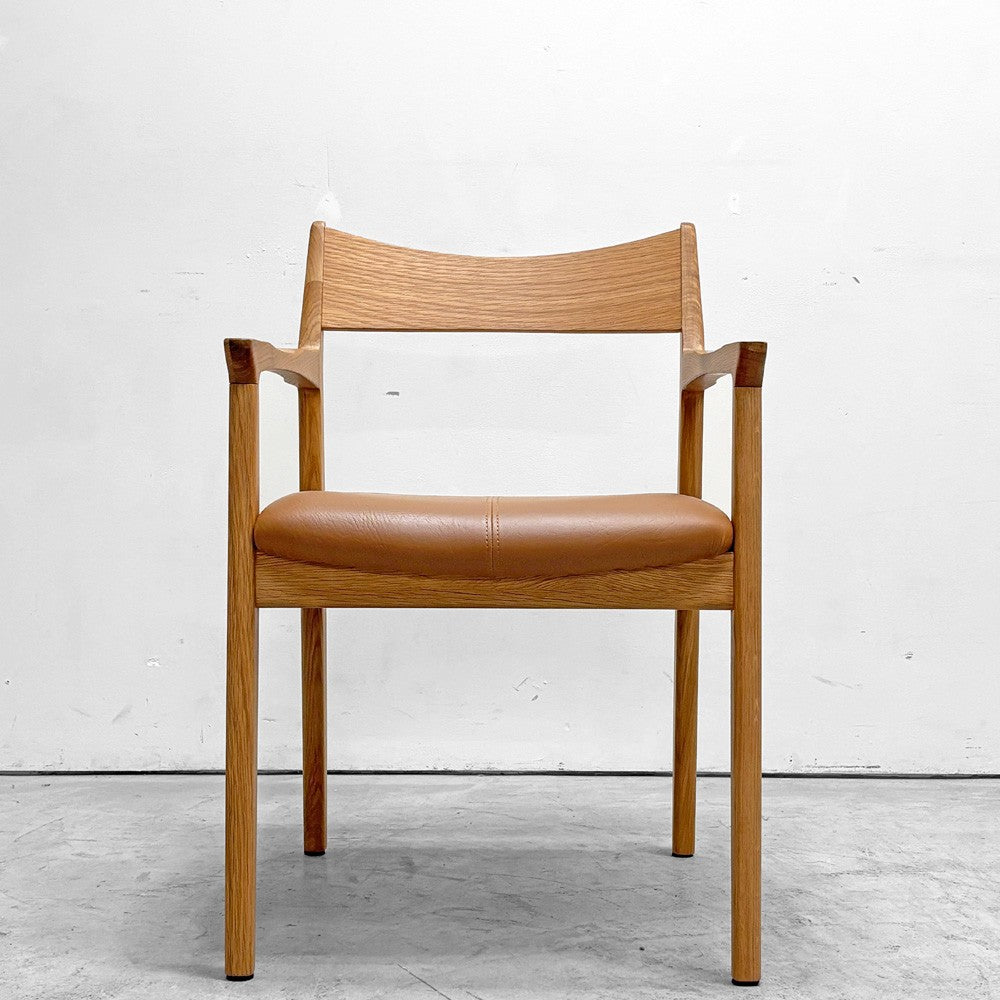 ノーウェアライクホーム NOWHERE LIKE HOME オーウェン OWEN ダイニングアームチェア Dining Arm Chair オーク材 PVCレザー ●