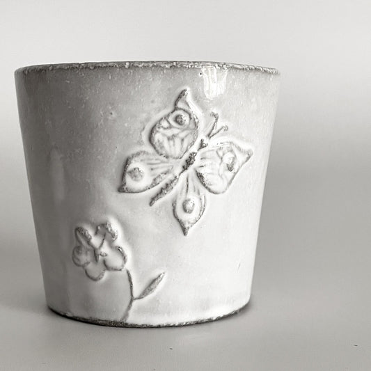 アスティエ・ド・ヴィラット Astier de Villatte フルール Fleurs カップ タンブラー 蝶 スズラン 陶器 フランス B ■